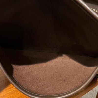 Vintage Brown Leather Coach Bag Purse Crossbody