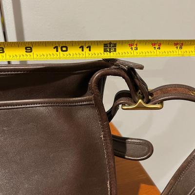 Vintage Brown Leather Coach Bag Purse Crossbody