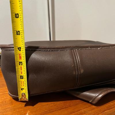 Vintage Brown Leather Coach Bag Purse Crossbody