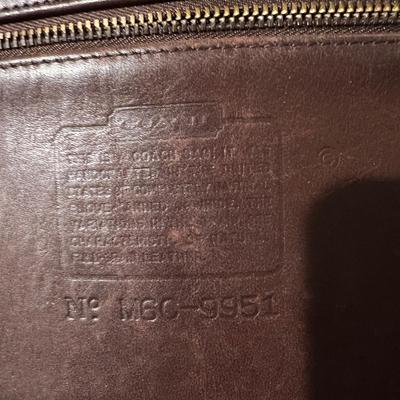 Vintage Brown Leather Coach Bag Purse Crossbody