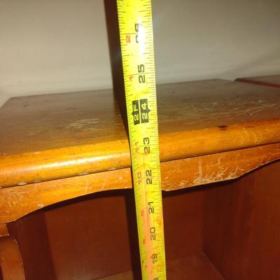 Pair of Wood Side Tables with Drawer- Approx 15 1/2" x 12 1/2" x 23 1/4" Tall