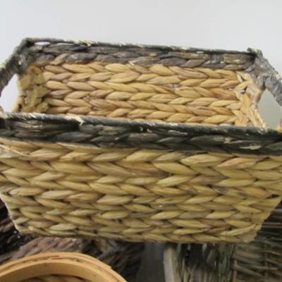 Assortment Of Wicker Weaved Baskets