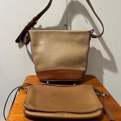 Lot of 2 Vintage Coach Bags Purses