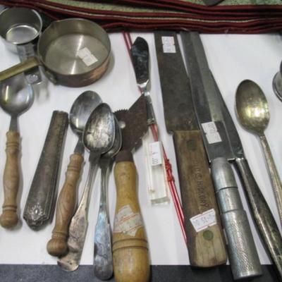 Vintage Fuller Brush Letter Opener Silverware Napkin Rings Metal Baskets