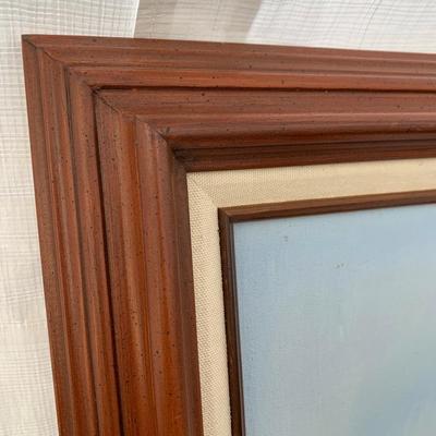 Large Landscape Art Signed Oil On Canvas