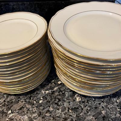 Lot of Bareuther Waldsassen Bavarian Gold Trim Dinner & Side Plates