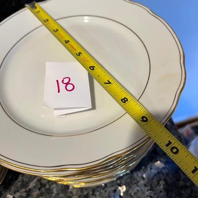 Lot of Bareuther Waldsassen Bavarian Gold Trim Dinner & Side Plates