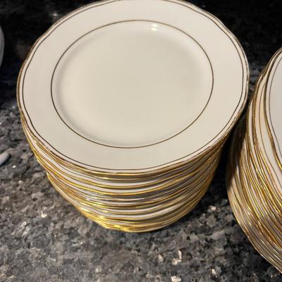 Lot of Bareuther Waldsassen Bavarian Gold Trim Dinner & Side Plates