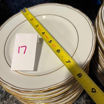 Lot of Bareuther Waldsassen Bavarian Gold Trim Dinner & Side Plates