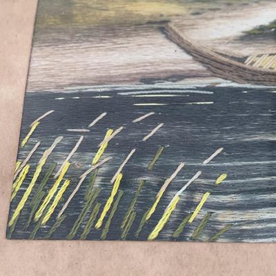 Early Hand Stitched Asian Scenes