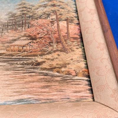 Early Hand Stitched Asian Scenes