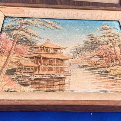 Early Hand Stitched Asian Scenes