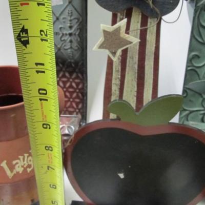 Hand Painted Milk Jug Wall Candle Holders Frames & Wall Decor