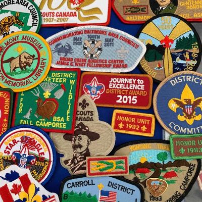 Huge Lot if 50+ Scouting Jamboree Patches - Most Like New