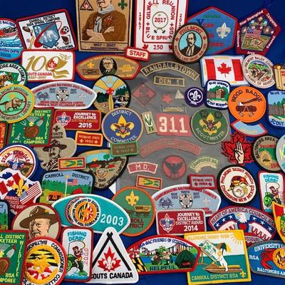Huge Lot if 50+ Scouting Jamboree Patches - Most Like New