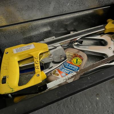 Stanley 3 Section Mobile Tool Chest on Trolley w Assortment of Tools