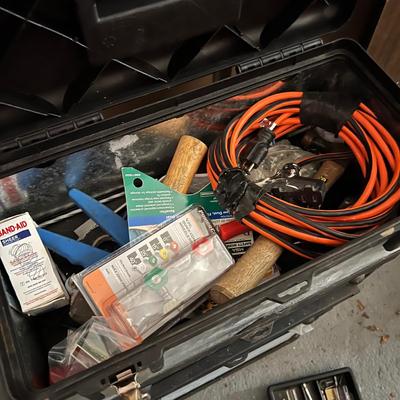 Stanley 3 Section Mobile Tool Chest on Trolley w Assortment of Tools
