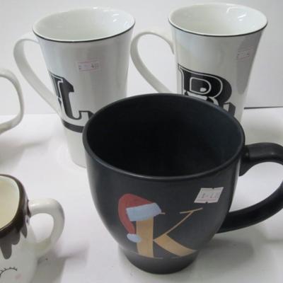 Assortment Of Signed Ceramic & Pottery Stoneware Mugs Creamers