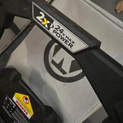 Kobalt 24-volt 20" Cordless Push Lawn Mower w Bag, 2 Batteries, Charger- Tested