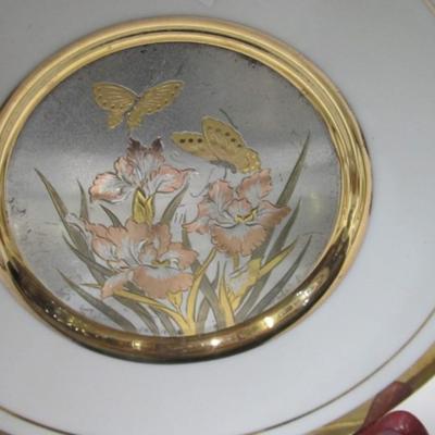 24K Gold Edged Vintage Japanese Chokin Collector Plates
