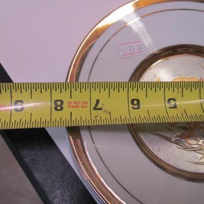 24K Gold Edged Vintage Japanese Chokin Collector Plates