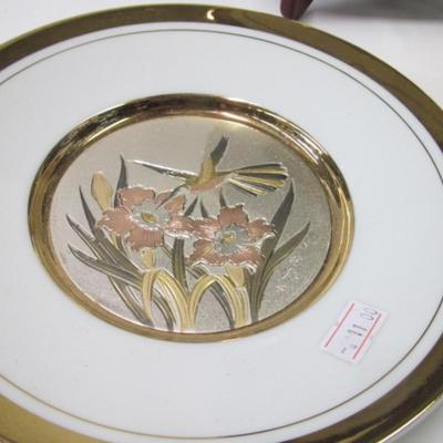 24K Gold Edged Vintage Japanese Chokin Collector Plates