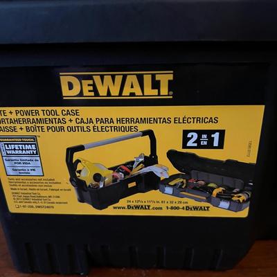 DeWalt Tote + Power Tool Case Box w Tools