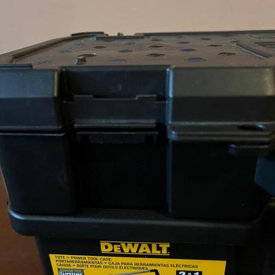 DeWalt Tote + Power Tool Case Box w Tools