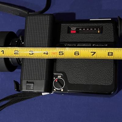 Vintage Canon 514XL-S Canosound Super 8 Movie Film Camera w Case, Microphone, Remote