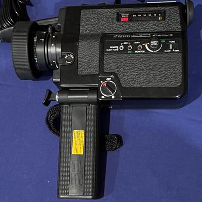 Vintage Canon 514XL-S Canosound Super 8 Movie Film Camera w Case, Microphone, Remote