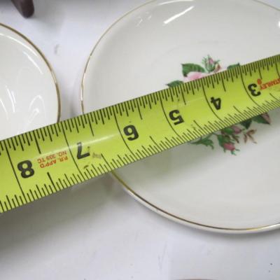 37 - Pieces Of Paden City Pottery American Rose Vintage Gold Rim USA
