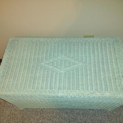 Woven Wicker Storage Chest