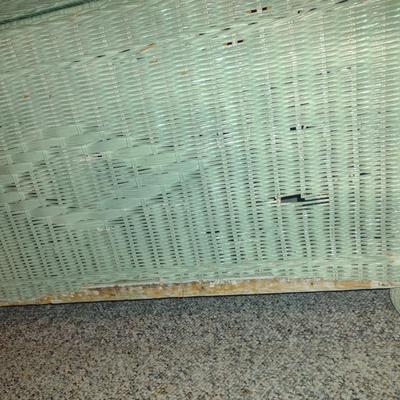 Woven Wicker Storage Chest