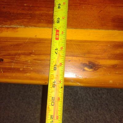 Wooden Storage Chest- Approx 40" x 19" x 20" Tall (No Contents)