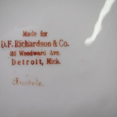7 Plates Made For D.F. Richardson & Co. China Plates