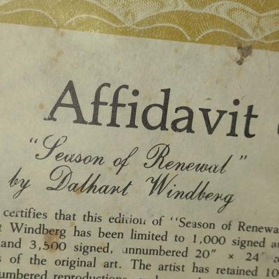 'Season of Renewal' by Dalhart Windberg Limited Edition Print- Approx 31 3/4" x 28"