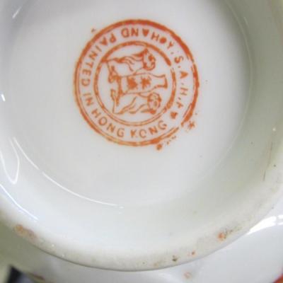 7 - Vintage Y.S.A.LH.F. Hand Painted Hong Kong Bowls
