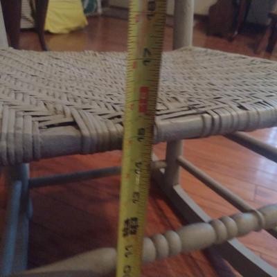Rocking Chair with Woven Seat
