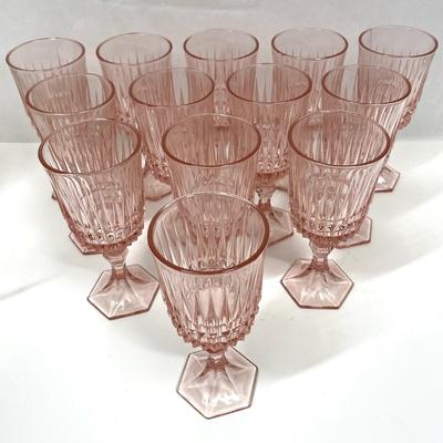 Fostoria Vintage Pink Heritage Footed Goblet Heritage