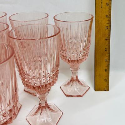 Fostoria Vintage Pink Heritage Footed Goblet Heritage