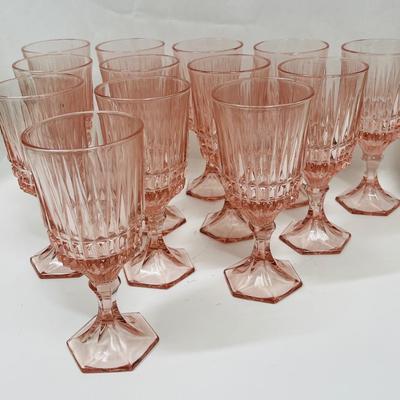 Fostoria Vintage Pink Heritage Footed Goblet Heritage