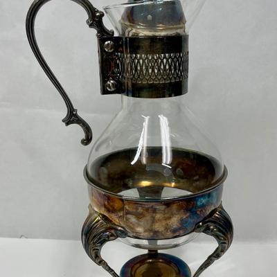 Vintage Coffee Carafe Siverplated - keeps hot beverages warm
