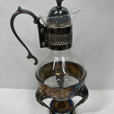 Vintage Coffee Carafe Siverplated - keeps hot beverages warm