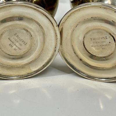 Rogers Sterling Weighted Reinforced Cream & Sugar set