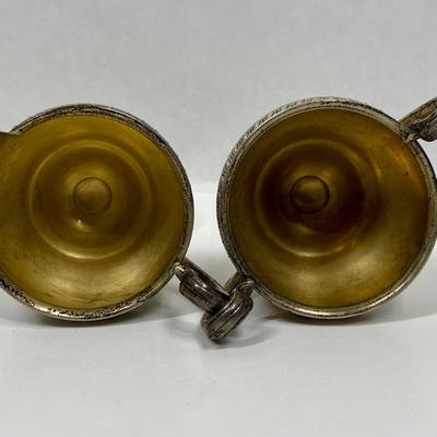 Rogers Sterling Weighted Reinforced Cream & Sugar set