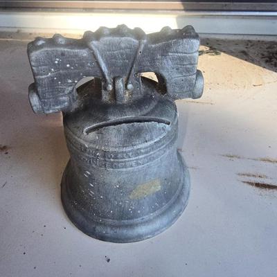 Coin bank bell