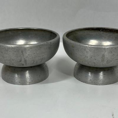 Vintage Metallic Kitchen Lot - copper knives, copper salt & pepper set, aluminum candle holder set