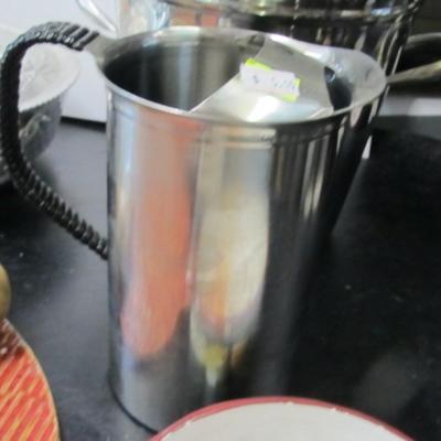 NASCO Italy Hammered Aluminum Casserole Holder Bella Casa By Ganz Mortar & Pestle