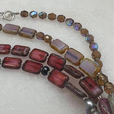 Stephanie Wolf Medley Necklace 64" - Freshwater Pearls, Onyx, Agate, Crystals