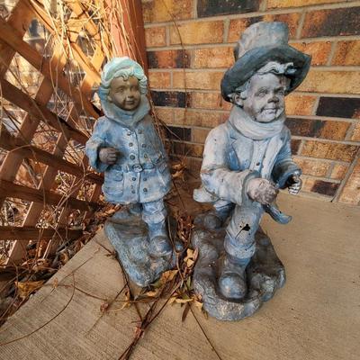 Mr and Mrs 19th century figurines